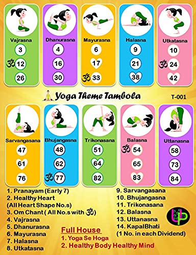 Ult Pult Tambola Health Theme Tickets (yoga) – Ult Pult Tambola